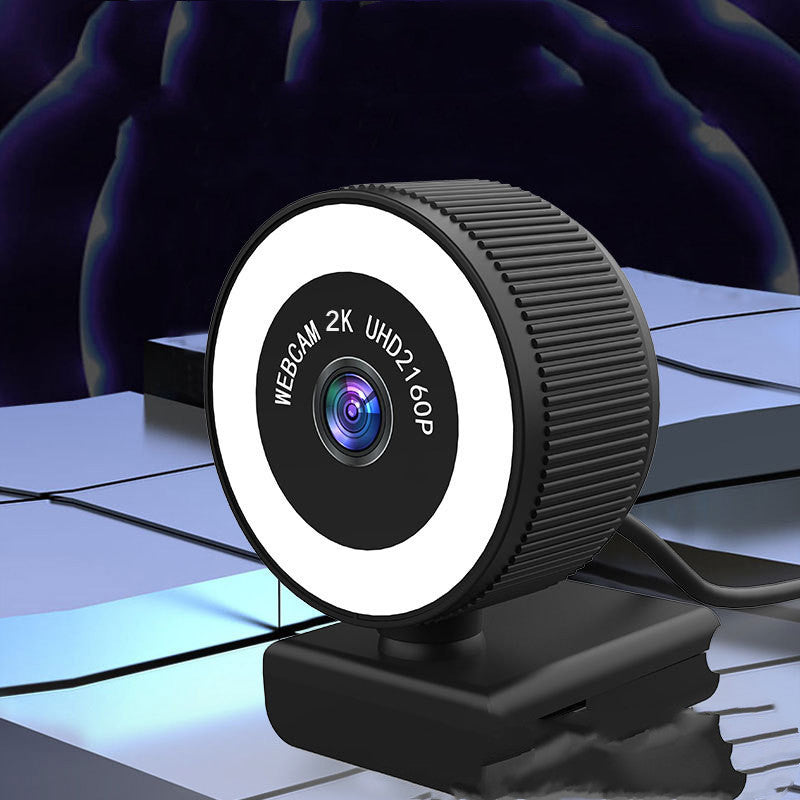 HD Webcam 1080p/2K mit Mikrofon & Webcam-Abdeckung | Autofokus USB-Kamera