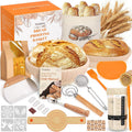 Brotback Set - GÄRKORB 6 Zubehör für perfektes Brot  wie beim Bäcker Komplettes Set für Anfänger & Profis