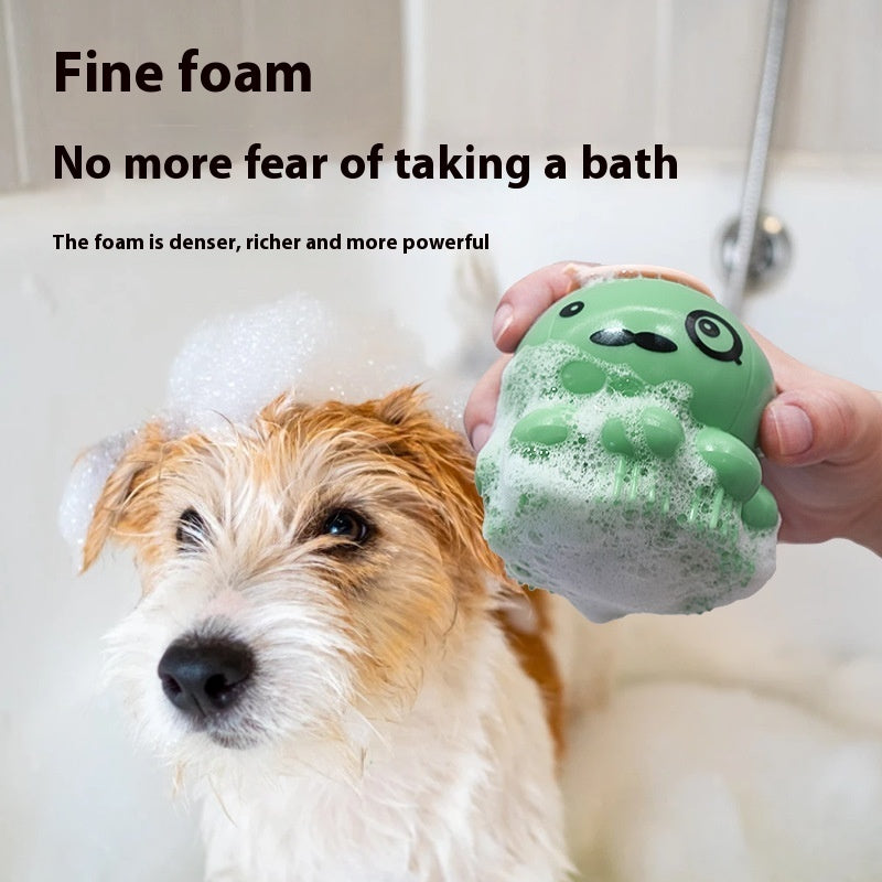Silikon-Duschbürste für Hunde – Massagekamm für das Bad / Velmora